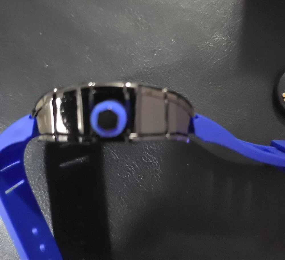 Blue Space-Themed Silicone Strap Watch - AJs Brand